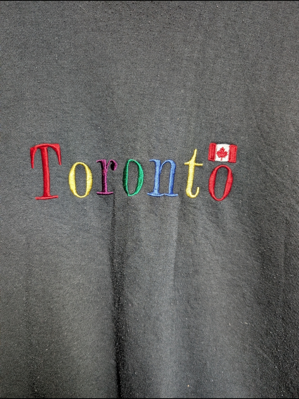 Vintage 90s Toronto Embroidered Tourist Crewneck Canada Sweatshirt Oversized - Picture 3 of 5